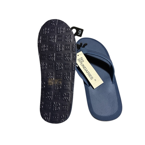 No Boundaries Navy Flip-Flops for Men - Picture 2 of 3